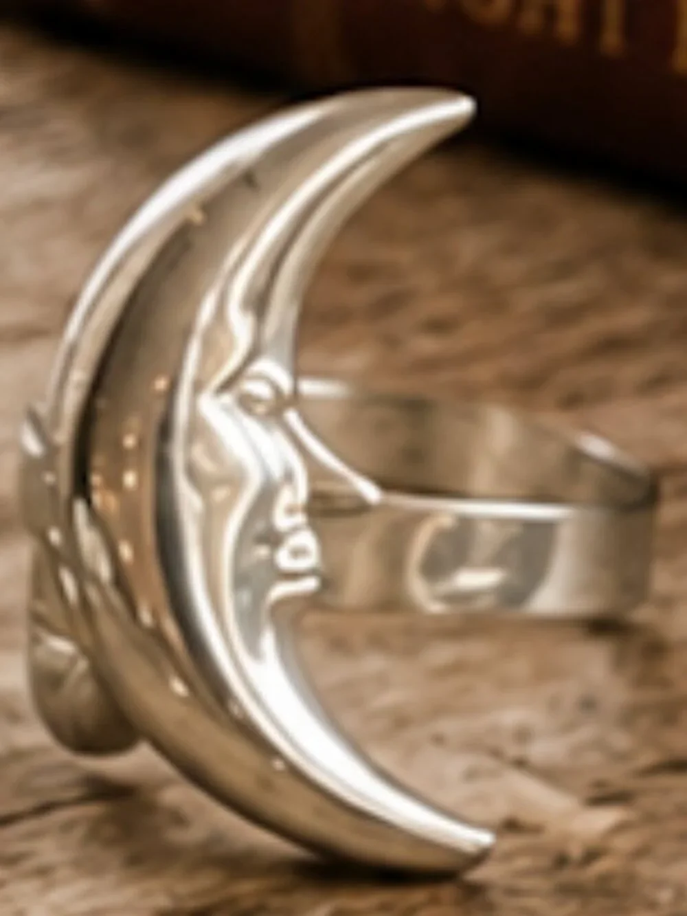 8 Rare Vintage Whimsical Celestial & Western Shapes Silver Plated Napkin Rings